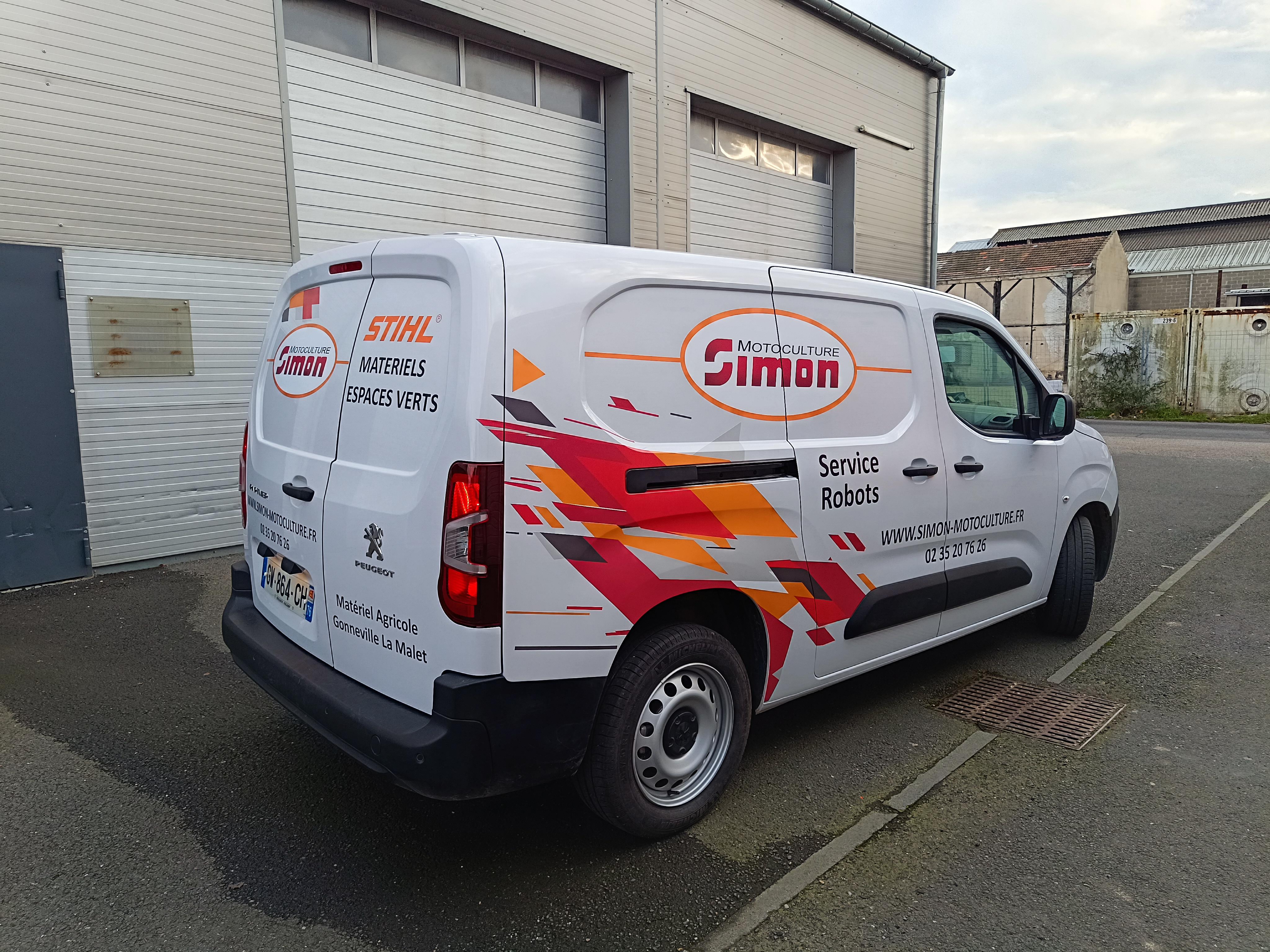 Flottre publicitaire utilitaire Peppergraphik